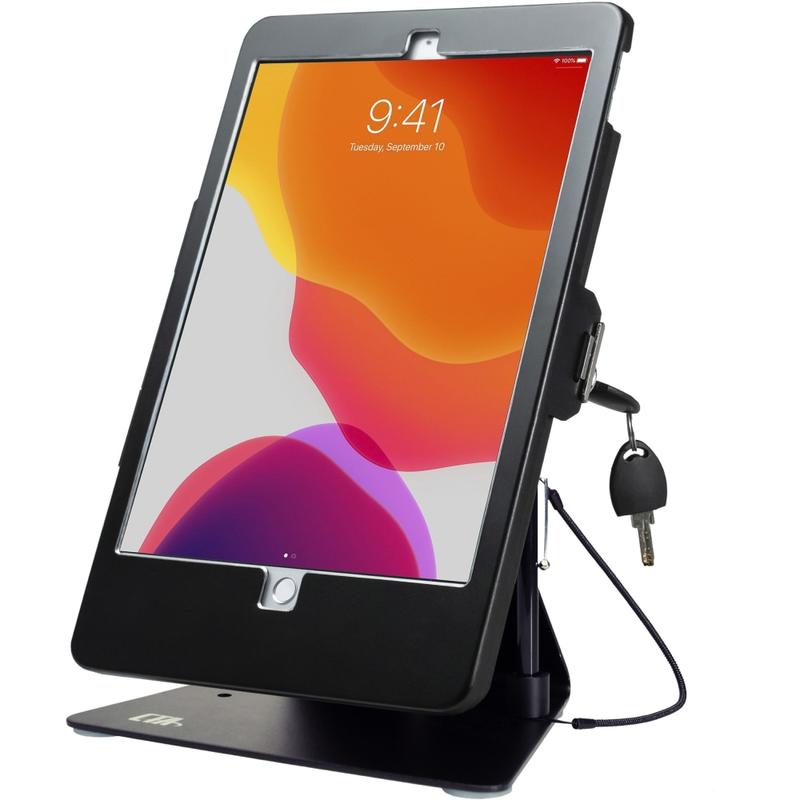 CTA Digital Desktop Anti-Theft Stand for iPad Air 3 (2019), iPad Pro 10.5 and 10.2-inch iPad (7th/ 8th/ 9th Gen) Black - PADDASB10 MPN:PAD-DASB10