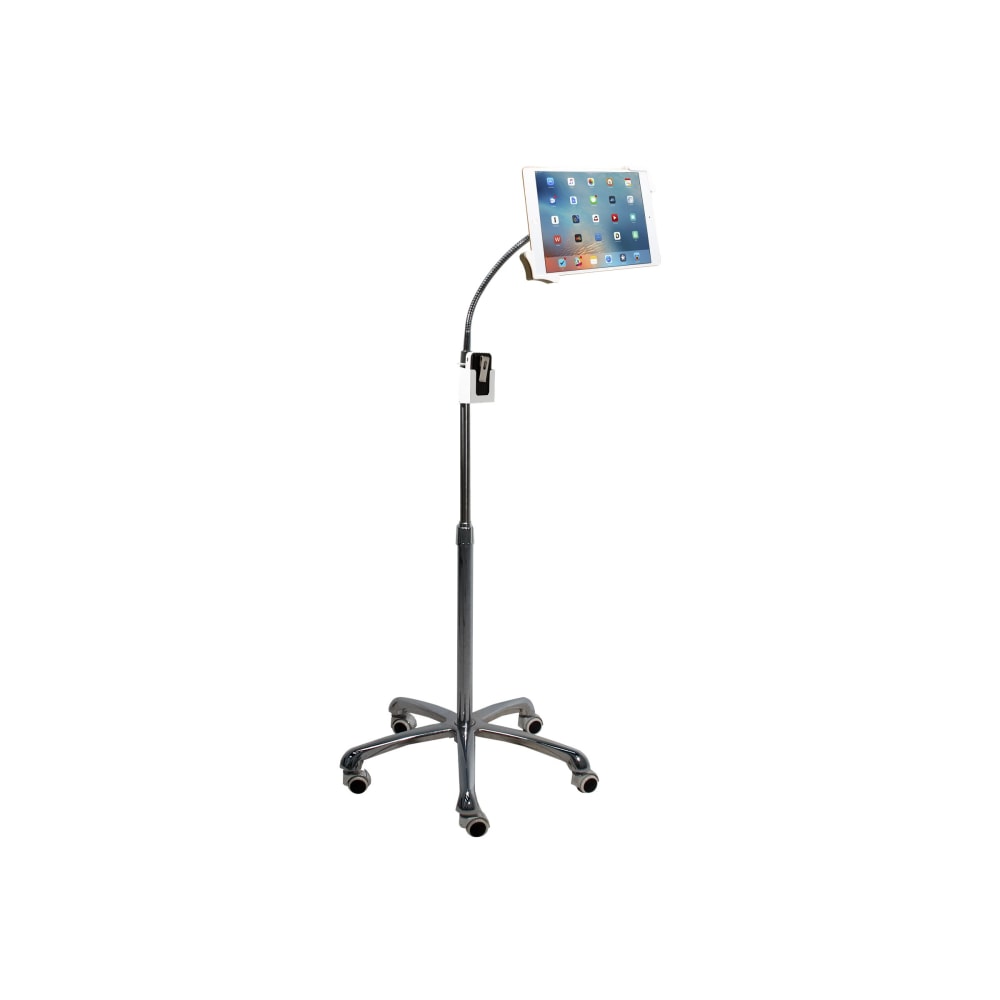 CTA Digital Heavy-Duty Gooseneck Floor Stand Stand For Tablet Aluminum Screen Size: 7in-13in Floor Standing MPN:PAD-HFS