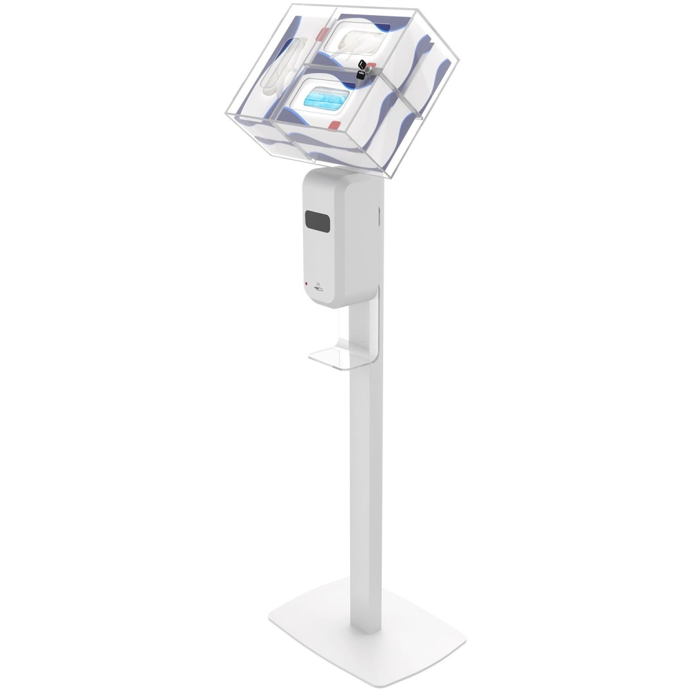 CTA Digital: Premium Thin Profile Sanitizing Station (White), 48inH, Floor, Steel, Acrylic, White MPN:SAN-CHK1W
