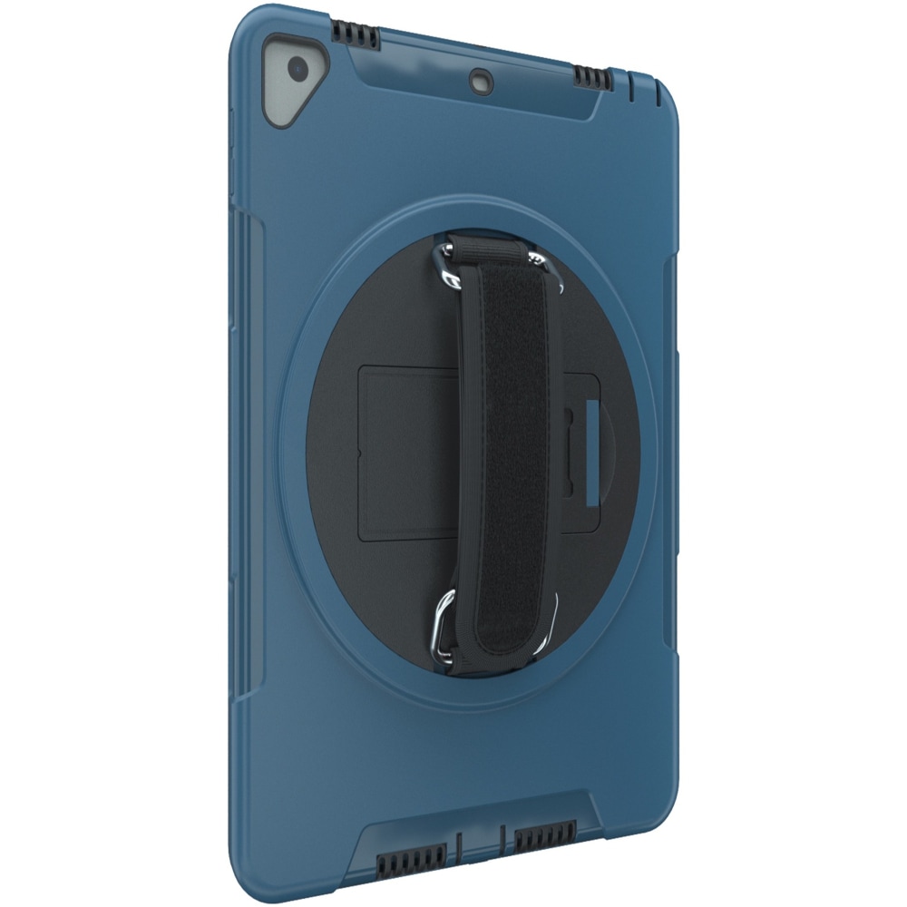 CTA Digital Protective Case With Built-In 360 Rotatable Grip Kickstand For iPad, Blue MPN:PAD-PCGK10B