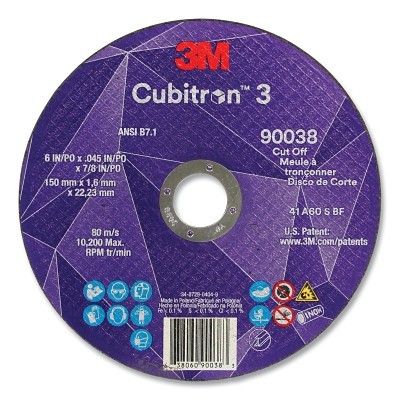3 Cut-Off Wheel 90038 60+ T1 6