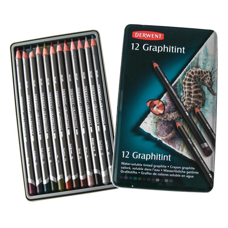 Derwent Graphitint Pencils, Assorted Colors, Set Of 12 Pencils MPN:0700802