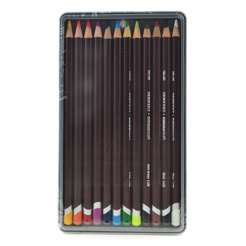 Derwent Coloursoft Pencil Set, Assorted Colors, Set Of 12 Pencils MPN:0701026