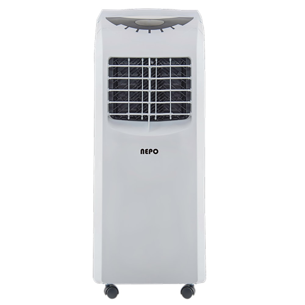 NEPO 12, 000 BTU Portable AC, Cool, Fan And Dehumidifier With Self Evaporator And Remote, 14-1/4in x 11-13/16in, White MPN:NPP-A112C