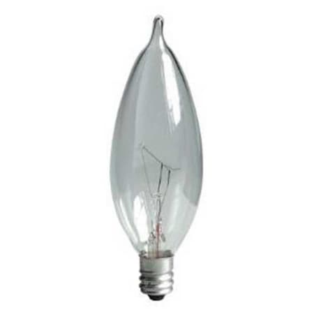GE LIGHTING 25W, CA10 Incandescent Light Bulb MPN:25CAC/L