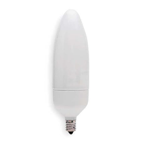 GE LIGHTING 9.0W, B10 Screw-In Fluorescent Light Bulb MPN:FLE9/2/CAC/827