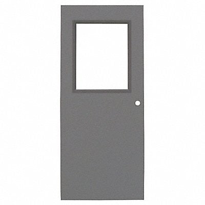 Steel Door Half Glass Cylindrical 16 ga. MPN:CD163070CYL-HG