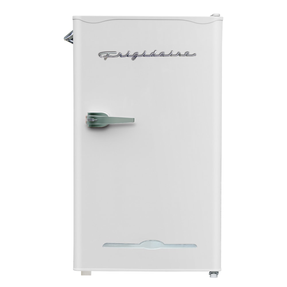 Frigidaire 3.2-cu.-ft. 65-Watt Retro Bar Fridge with Side Bottle Opener, White, EFR376-B-WHITE MPN:EFR376-B-WHITE