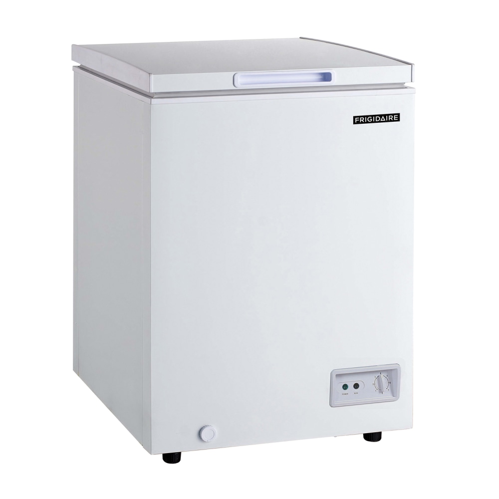 Frigidaire Garage-Ready Chest Deep Freezer with Easy-Defrost Drain, 3.5 cu ft, White MPN:EFRF3003