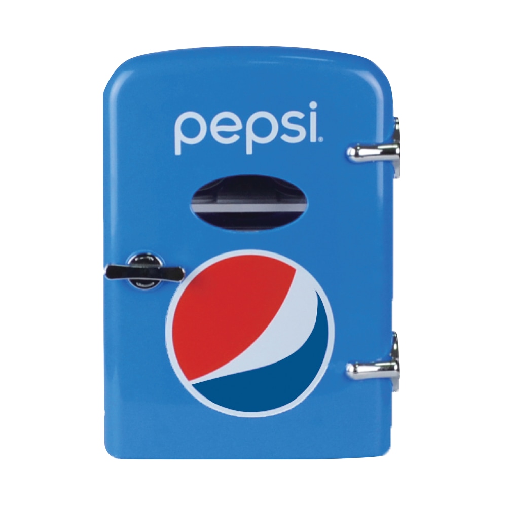 Pepsi 0.14 Cu Ft 6-Can Portable Mini Fridge, Blue MPN:MIS133PEP