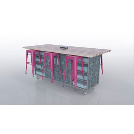 CEF ED Double Storage Classroom Table 84