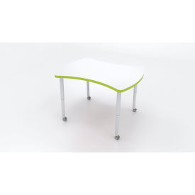 CEF Hourglass Nesting Table w/ Adj Legs 45-5/8