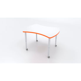 CEF Hourglass Nesting Table with Adj. Legs 45-5/8