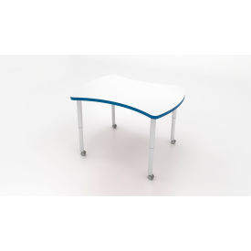CEF Hourglass Nesting Table w/ Adj Legs 45-5/8