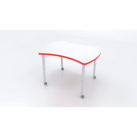 CEF Hourglass Nesting Table with Adj. Legs 45-5/8