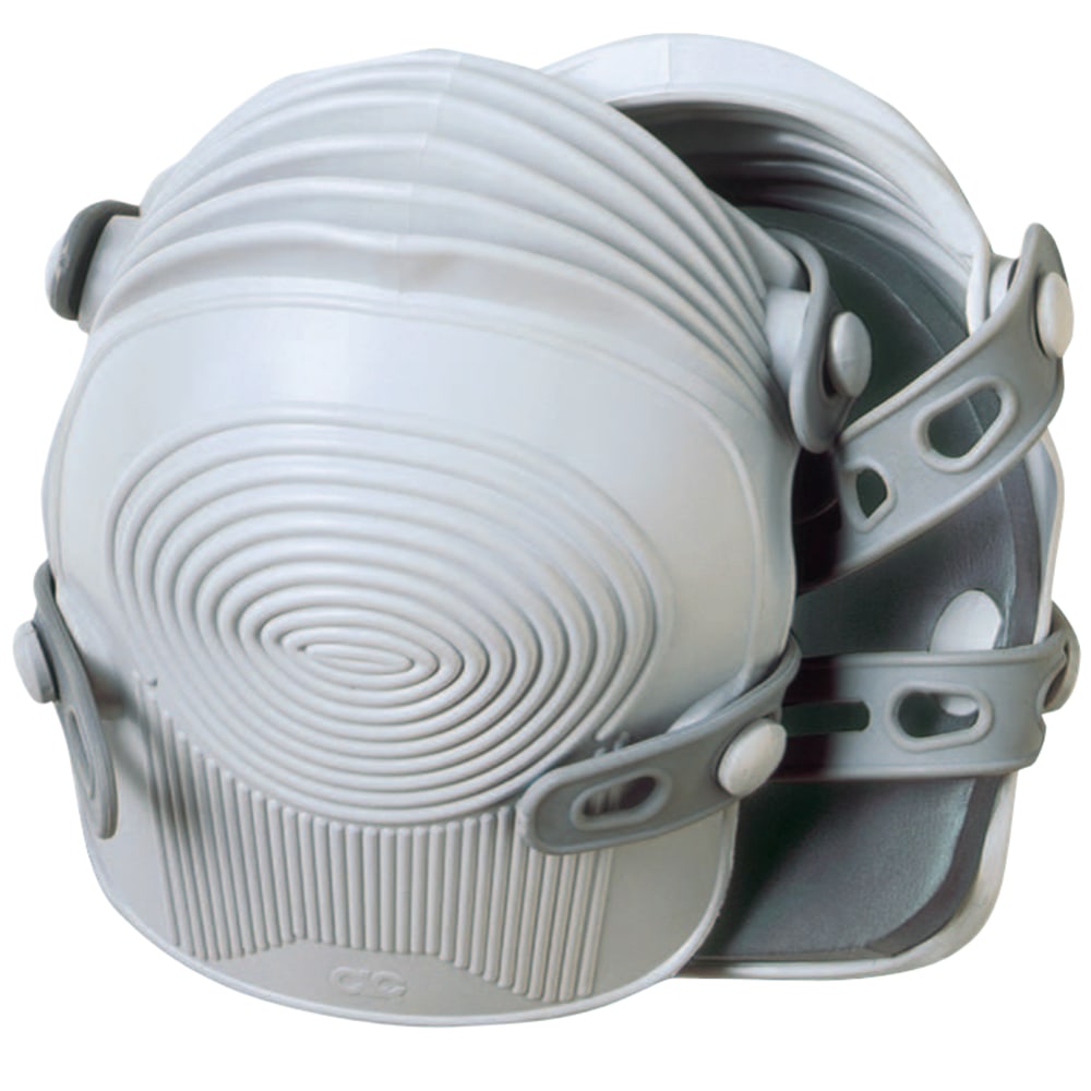 Ultra-Flex Non-Skid Professional Kneepad, Synthetic Rubber Straps, Light Gray MPN:201-361