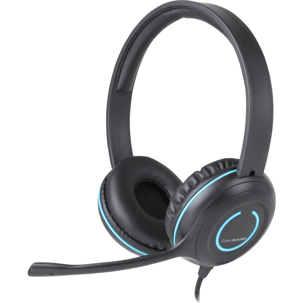 Cyber Acoustics AC-5002 Stereo Headset w/ Single Plug - Stereo - Mini-phone (3.5mm) - Wired - 20 Hz to 20 kHz - AC5002 MPN:AC-5002