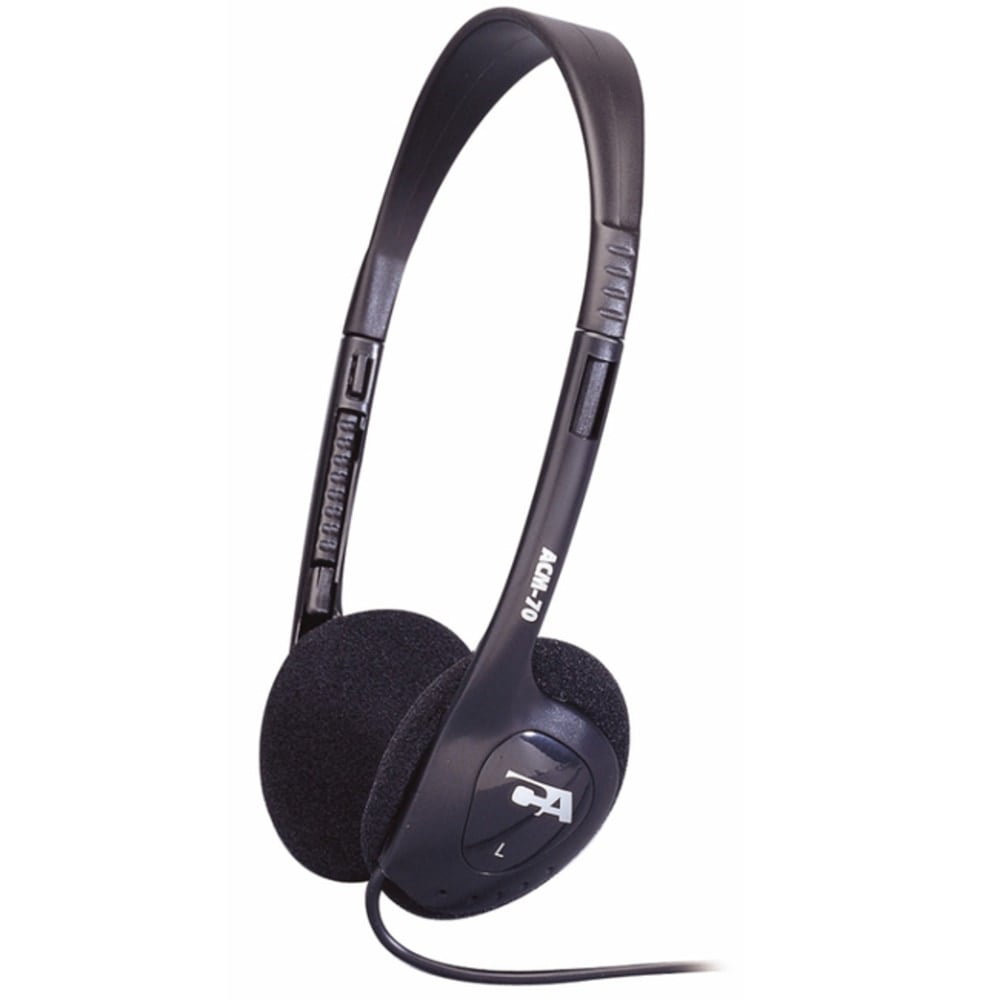 Cyber Acoustics ACM On-Ear Headphones, Black MPN:ACM-70B