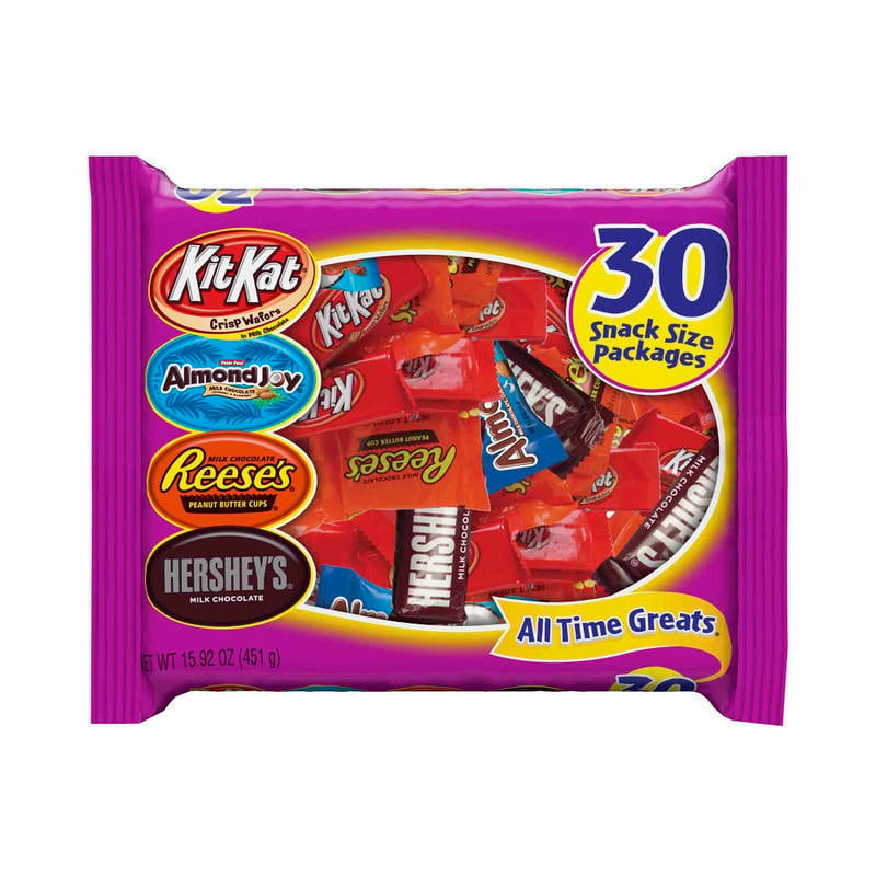 Hersheys All Time Greats Snack-Size Assortment, 15.5 oz, Pack of 2 Bags MPN:20248