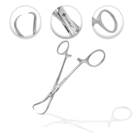 O.R. Grade Backhaus Towel Clamp, 5.25