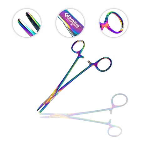 Multi Color Rainbow Hemostats with Sciss MPN:CYZR-1093