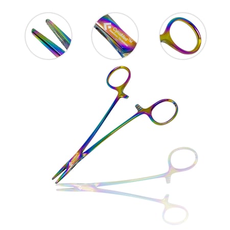 Premium Rainbow Mayo Hegar Needle Holder MPN:CYZR-1007
