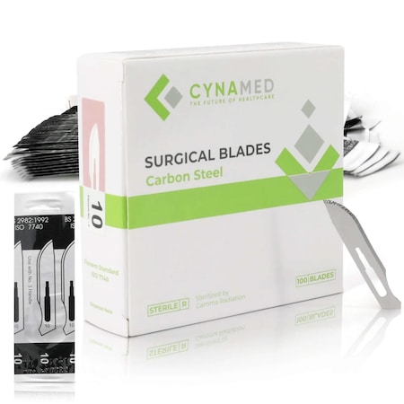 Lab Scalpel Blades, Size 10, Box of 100 MPN:CYZR-0001