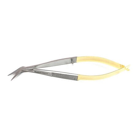 Micro Sprng Scissor, Gold Hand, Angled, 4.5 MPN:CYZR-0362