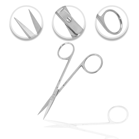O.R. Grade Iris Scissors, 4.5