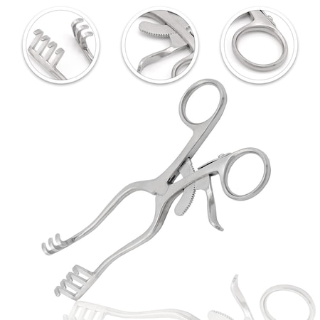 Premium Weitlaner Retractors, Blunt 6.5