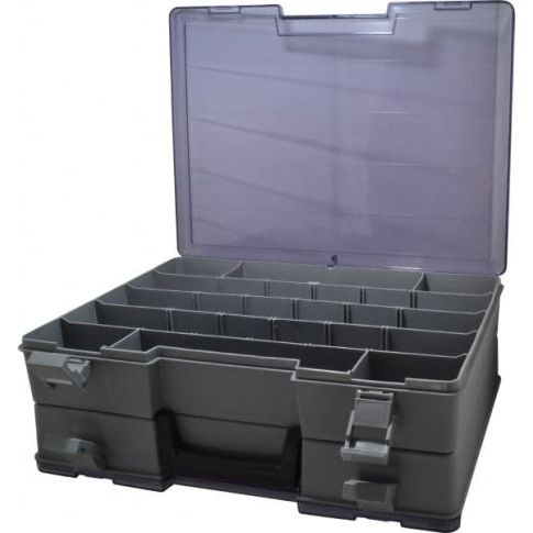 18 to 48 Compartment Gray Small Parts Storage Box 748-2