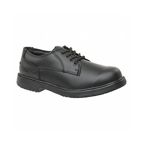 Oxford Shoe 7 Wide Black Plain PR 7100-7W