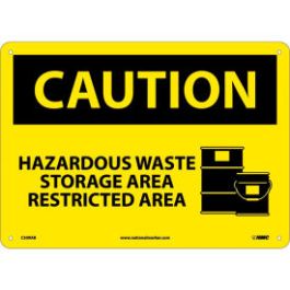NMC C509RB OSHA Sign Caution Hazardous Waste Storage C509RB