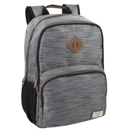 Benrus Double-Compartment Backpack With 17in Laptop 7952GRY