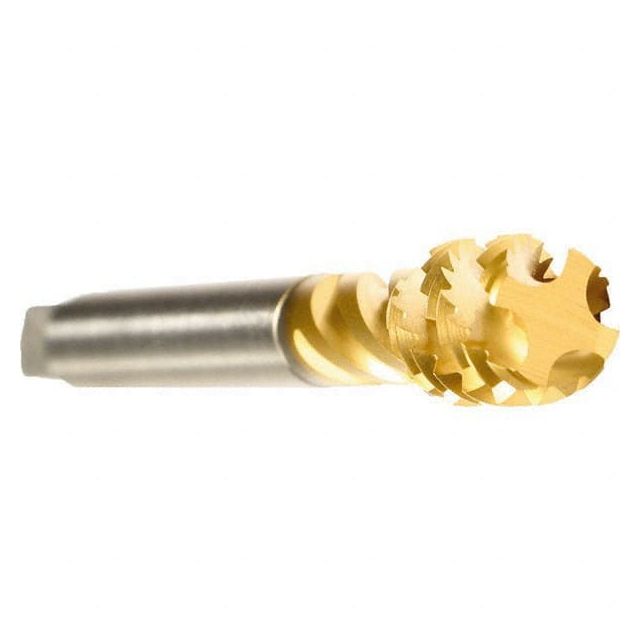 Spiral Flute Tap: M30 x 3.50, Metric, 5 Flute, Modified Bottoming, 6H Class of Fit, Cobalt, TiN Finish MPN:C0503700.0130