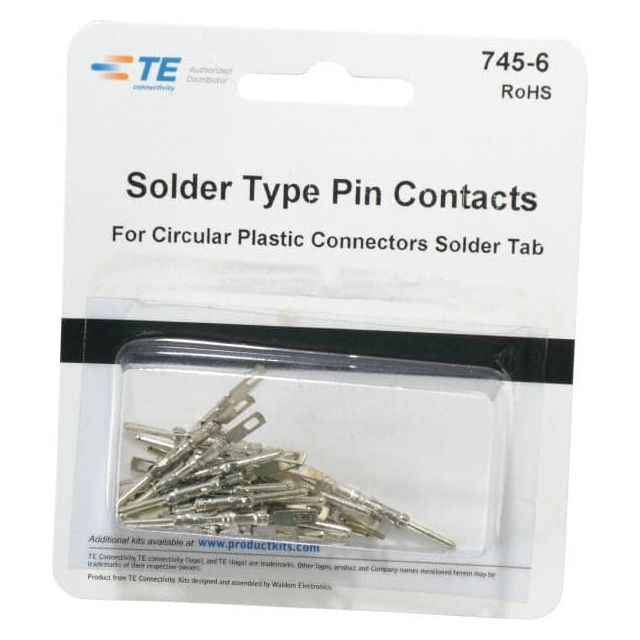 Modular Receptacle Plug Connector Solder Pin Contact