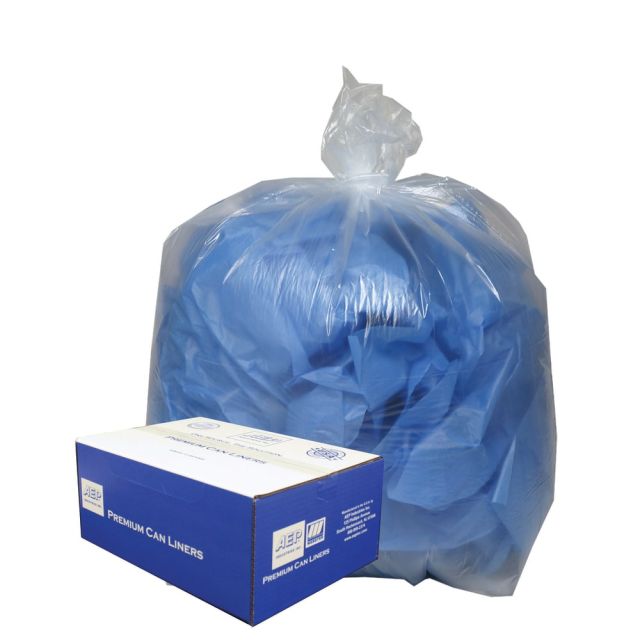 Webster Clear Linear Low-Density Can Liners - Small Size - 16 gal - 24in Width x 33in Length - Low Density - Clear - Hexene Resin - 500/Carton - Can, Home, Office MPN:243115C