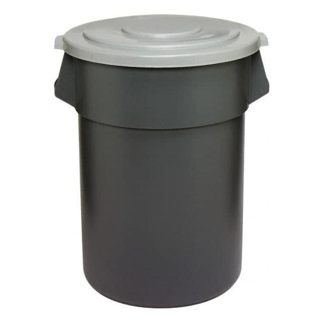 Trash Can & Recycling Container Lid: Round, For 55 gal Trash Can MPN:5501GY