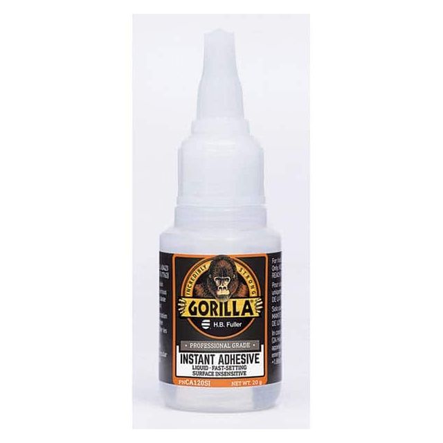 Adhesive Glue: 20 g Squeeze Bottle, Clear MPN:CA120SI