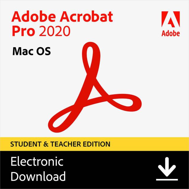 Adobe Acrobat Pro 2020 Student & Teacher (Mac)