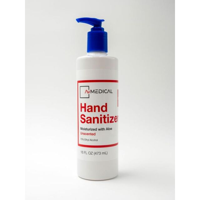Hand Sanitizer 16oz Unscented (QTY: 25 Bottles)