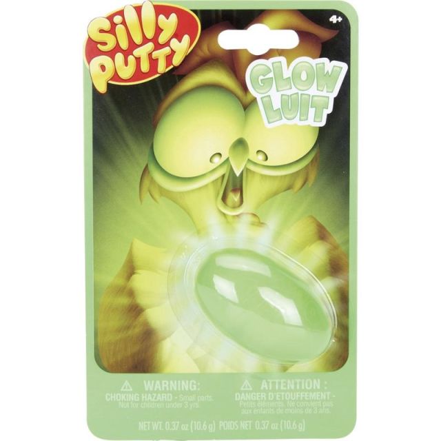 Silly Putty Glow - Fun and Learning - Recommended For 4 Year - 8 / Carton - Green Glow (Min Order Qty 2) 080316