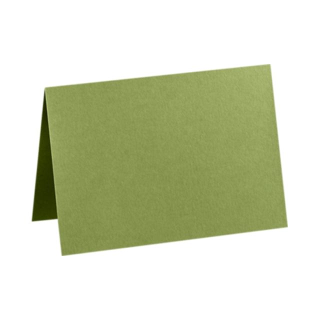 LUX Folded Cards, A9, 5 1/2in x 8 1/2in, Avocado Green, Pack Of 50 (Min Order Qty 2) MPN:EX5060-27-50