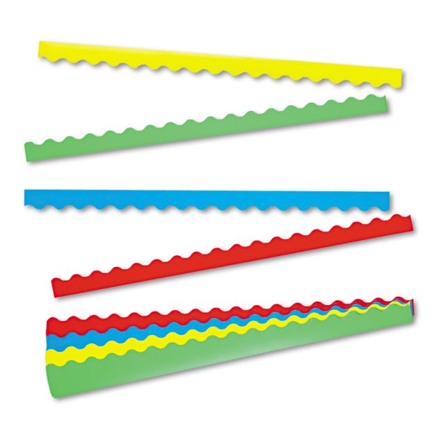 TREND Terrific Trimmers Board Trim, 2 1/4in x 3 1/4ft, Solid Colors, Set Of 48 (Min Order Qty 2) T-9001