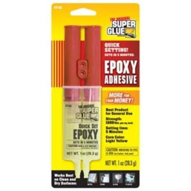 Super Glue Quick-Set Epoxy Syringe - Fiberglass (Min Order Qty 13) MPN:SY-QS48