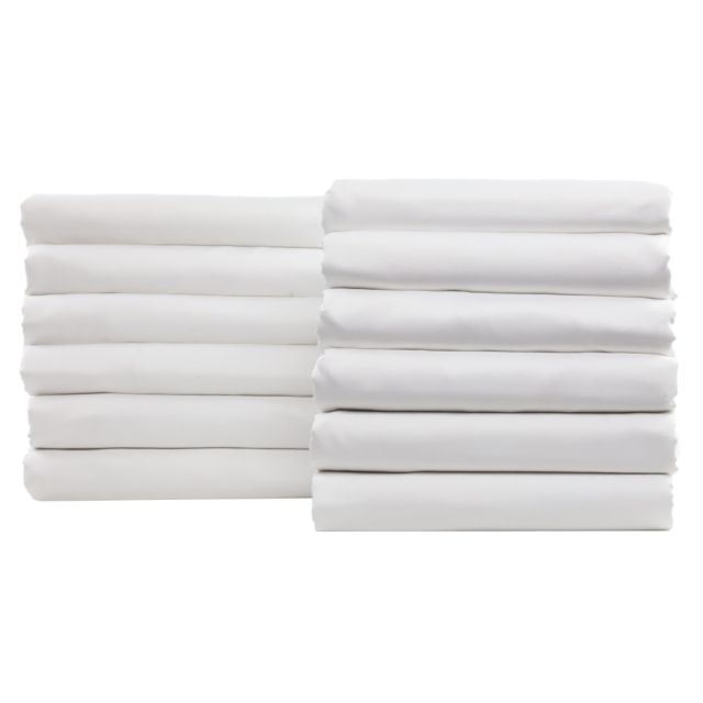 1888 Mills Naked Queen Fitted Sheets, 60in x 80in x 15in, White, Pack Of 12 Sheets MPN:N3M6080WHT-NAKED