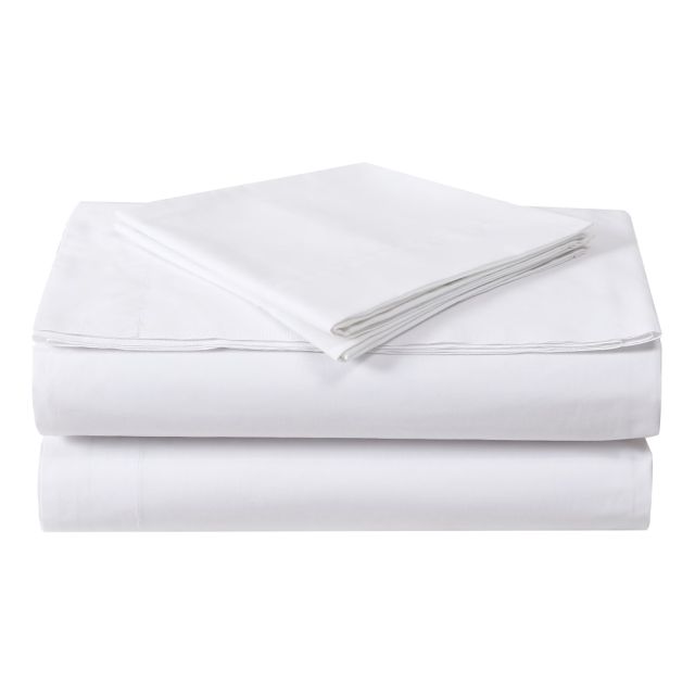 1888 Mills Green Threads Organic Extra Wide Double Flat Sheets, 87in x 120in, White, Pack Of 24 Sheets MPN:NOP87120WHT-1-ORGA