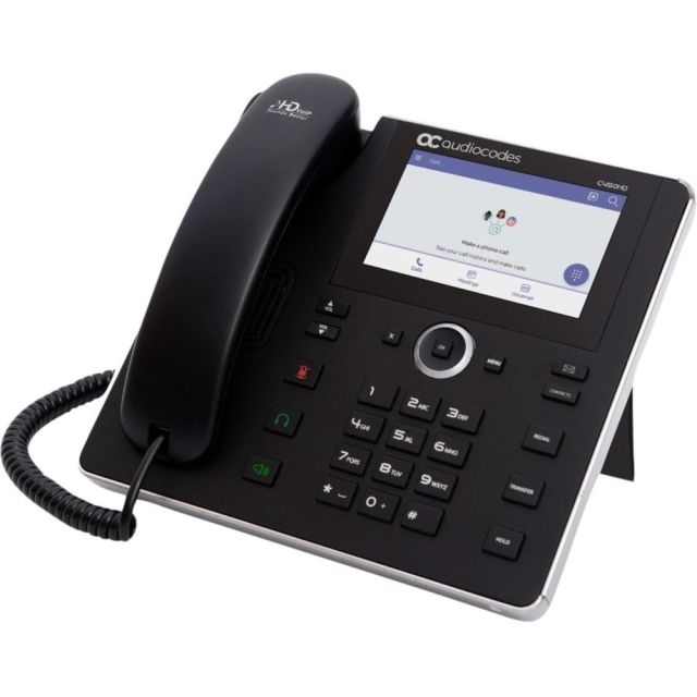 AudioCodes C450HD IP Phone - Corded - UC-C450HDEG-BW