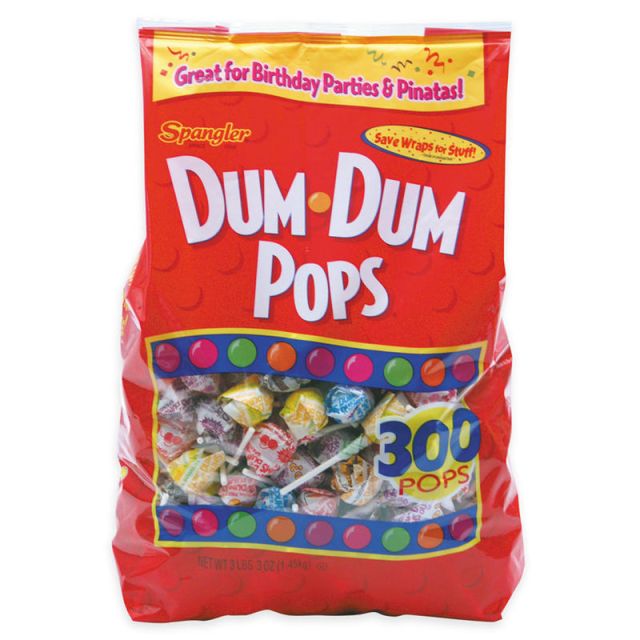 Dum Dums, Bag Of 300 Lollipops (Min Order Qty 3) MPN:54