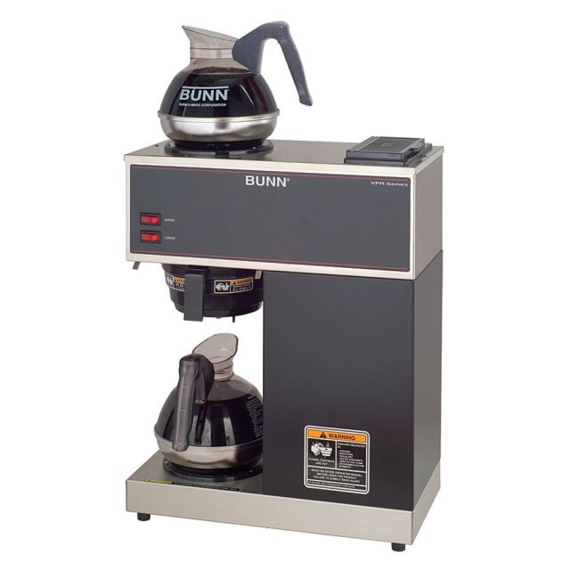 Bunn Pour-O-Matic 12-Cup Coffeemaker, Black/Silver MPN:33200.0000
